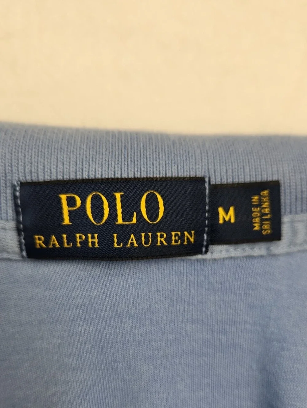 Polo by Ralph Lauren Light Blue Polo with Small Red Pony Logo Men's Size Medium